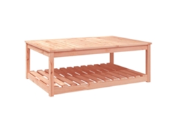Garden Table, Garden Tables Vidaxl Marrom Madeira De Douglas (121 X 82.5 X 45 Cm)