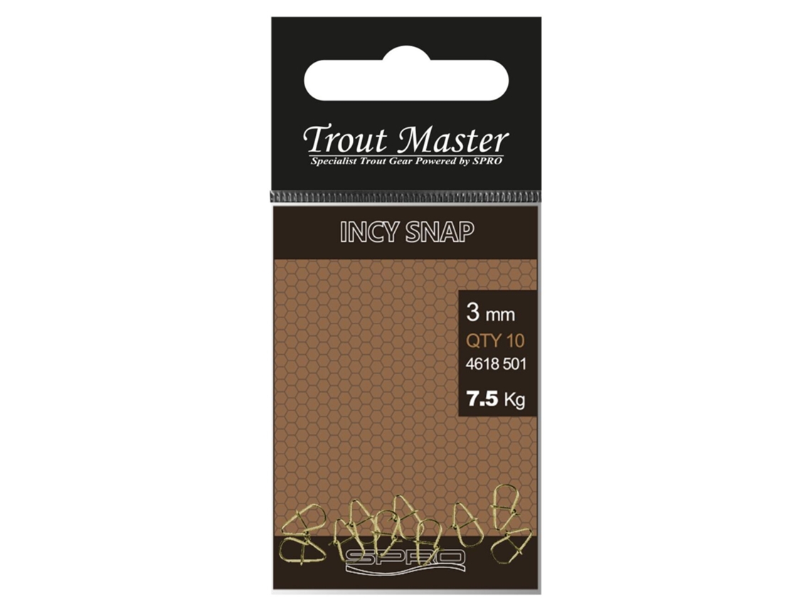 Embalagem de 10 Agrafos TROUT MASTER Incy Snap