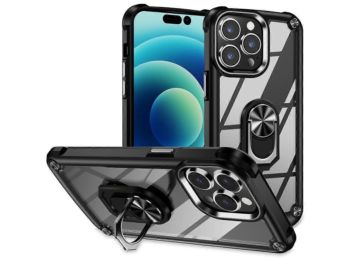 Capa Protetora De Lente Em Tpu + Pc Com Suporte De Anel Para Iphone 16e