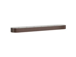 Garden Raised Bed, Garden Raised Beds Vidaxl Marrom Aço (544 X 100 X 36 Cm)