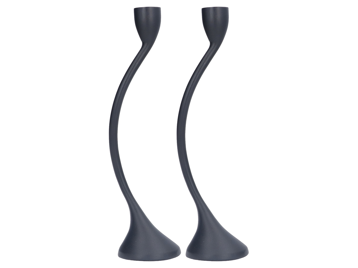 Porta-copos Baok-Zinc em estilo europeu, alto, romântico, simples, retrô, preto, para bar.