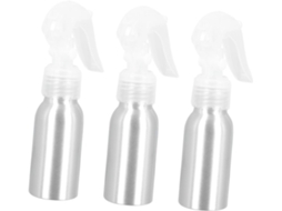 Conjunto De 3 Frascos De Spray De Alumínio Recarregáveis E Reutilizáveis.