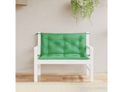 Vidaxl Almofadões Banco Jardim 2 Pcs 100x50x7cm Tecido Oxford Verde