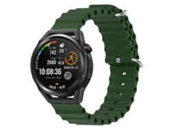 Pulseira De Silicone De Cor Sólida Estilo Oceano Para Huawei Watch Gt Runner 22mm