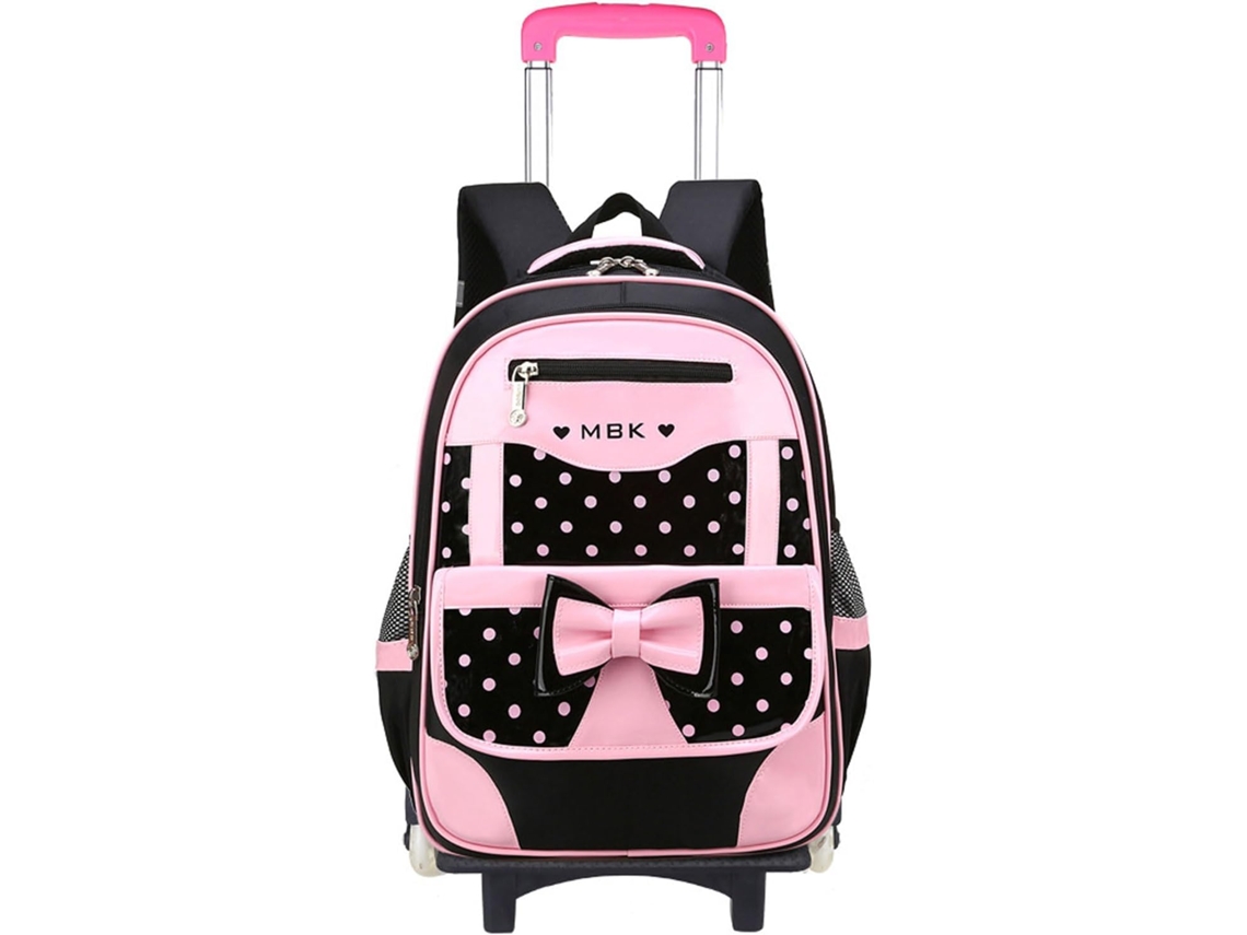 Mochila Escolar Com Rodinhas Para Meninas, Rodinhas, Carrinho, Vários Modelos, 2 Em 1 Compartimentos