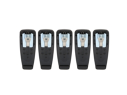 Kit de 5 clipes de cinto para rádio, multiuso e portáteis, compatíveis com Motorola Gp2000 Gp88s Gp328 CHABERLU