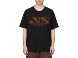 Rockinstone John Wick Chapter 4 Logo Black Adult T-shirt Size:xl