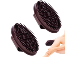 Conjunto Meridian Com 2 Escovas De Massagem Corporal E Abdominal Para O Couro Cabeludo, Massagem Relaxante E Esfoliação