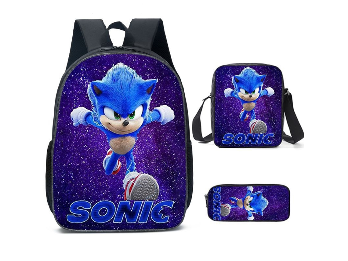 Nova Mochila Escolar Do Sonic