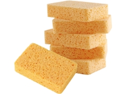 Esponja Multiuso Para Limpeza Doméstica, 2,5 Cm, Amarela, Macia E Reutilizável, Lavar Louça, Panelas Superfícies Na Vayotoy