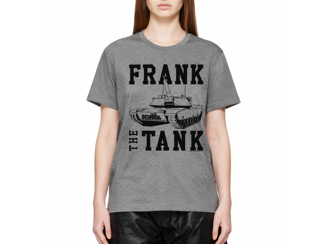 Rockinstone Old School Movie Frank The Tank Heather Graphite Adult T-shirt Size:l