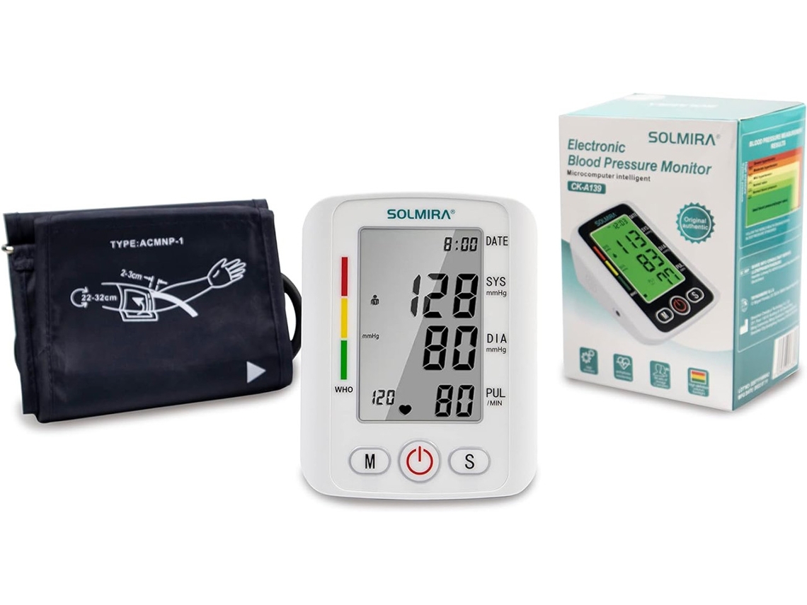 Monitor De Pressão Arterial Digital De Pulso, Branco, Várias Cores, Memória Para 2 Usuários