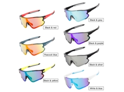 Óculos de Ciclismo Mali com 2 Lentes Intercambiáveis UV400 | S/MARCA