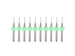 10pcs Conjunto De Brocas De Carbeto De Alta Dureza Para Perfuração Em Pcb E Cnc (0.65mm)