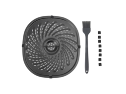Placa De Substituição Para Freidora Parrilla Crisper Placa Antiaderente Com Espátula De Óleo E Almofada De Silicone