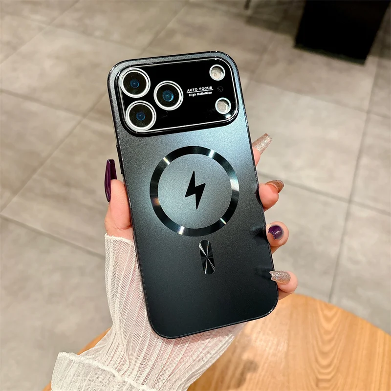 (preto, Iphone 16) Capa Para Celular, Compatível Com Magsafe, Material Pctpu, Com Proteção Para A Lente Da Câmera