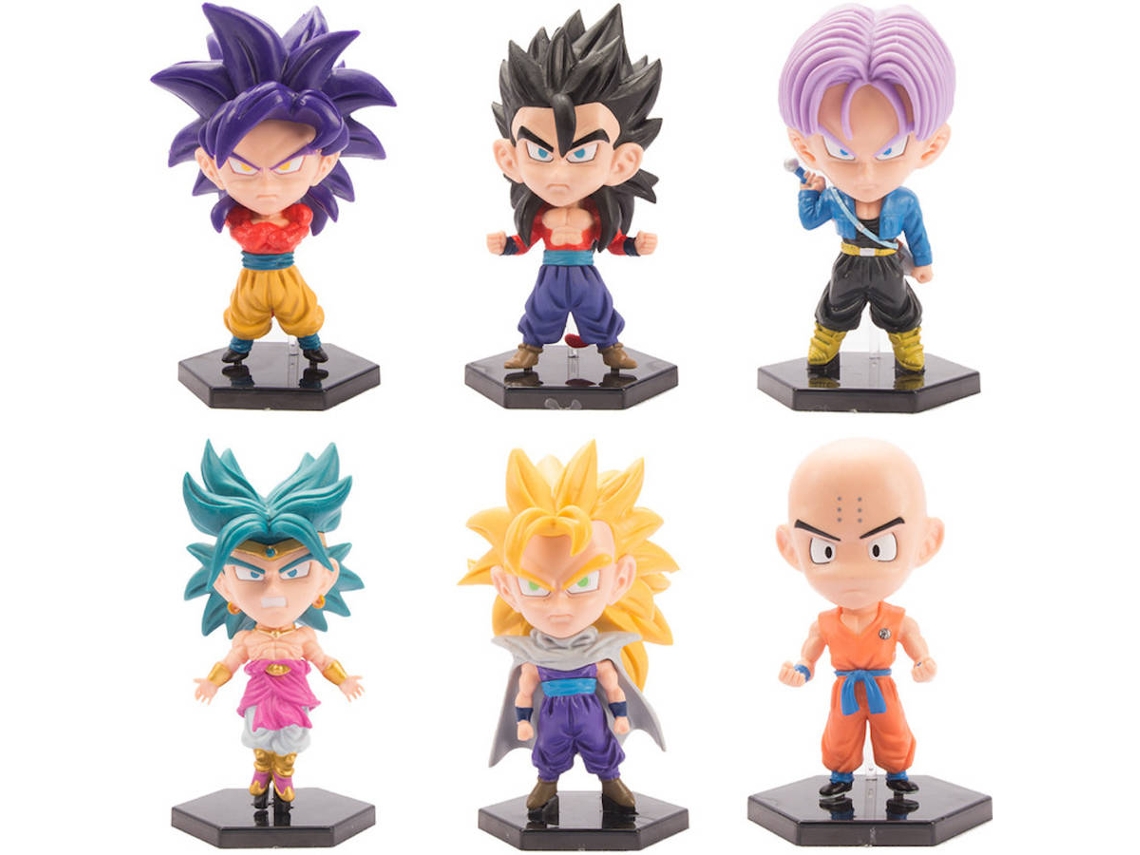 Figuras EASTVAPS Dragon Ball Super Saiyan Gotenks (6 Peças)