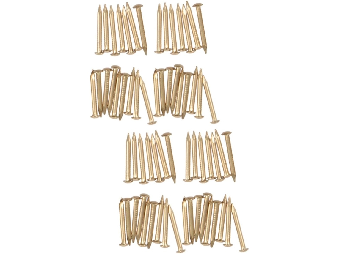 Conjunto De 400 Pregos Redondos De Latão Para Acessórios De Móveis E Caixas Decorativas.