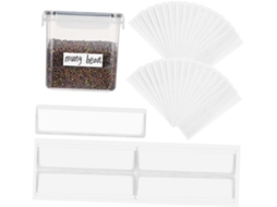 Conjunto De 60 Etiquetas Autoadesivas Transparentes Para Cadernos E Pastas - Ideal Para Identificar