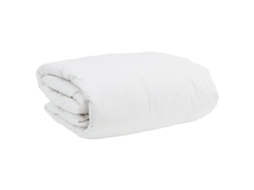Vidaxl Conjunto De Edredom 3 Unid. Branco Pena De Ganso