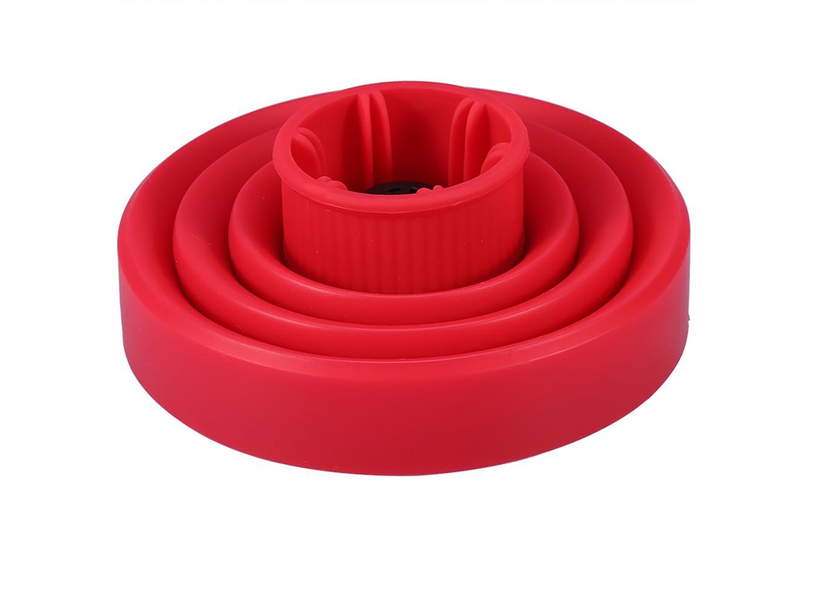 Capa Difusora Plegável De Silicone Para Secador De Cabelo Ferramenta De Estilo (vermelha)