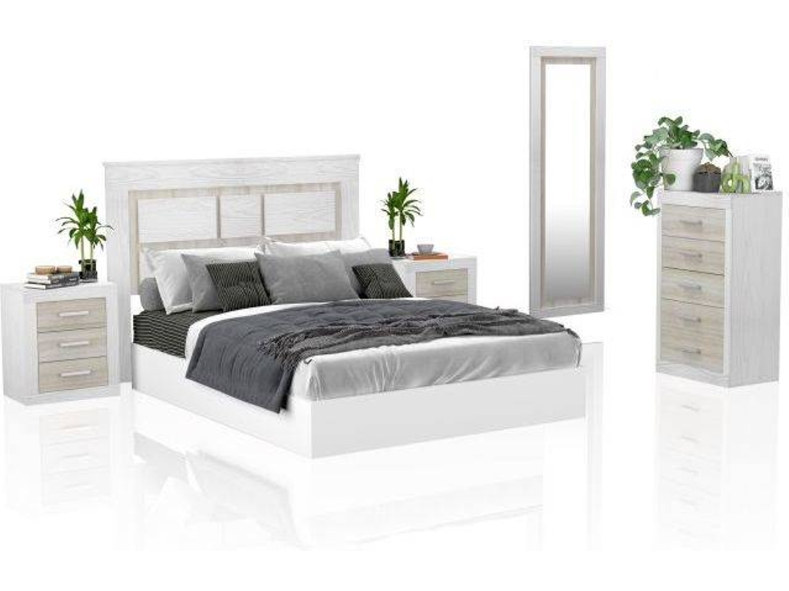 Quarto Kira 5C Andersen Wide Pinho Cinzento, DUEHOME