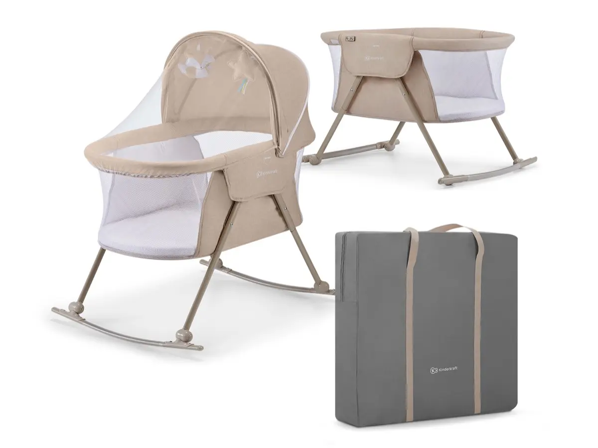 Mini Berço Kinderkraft Lovi Bege