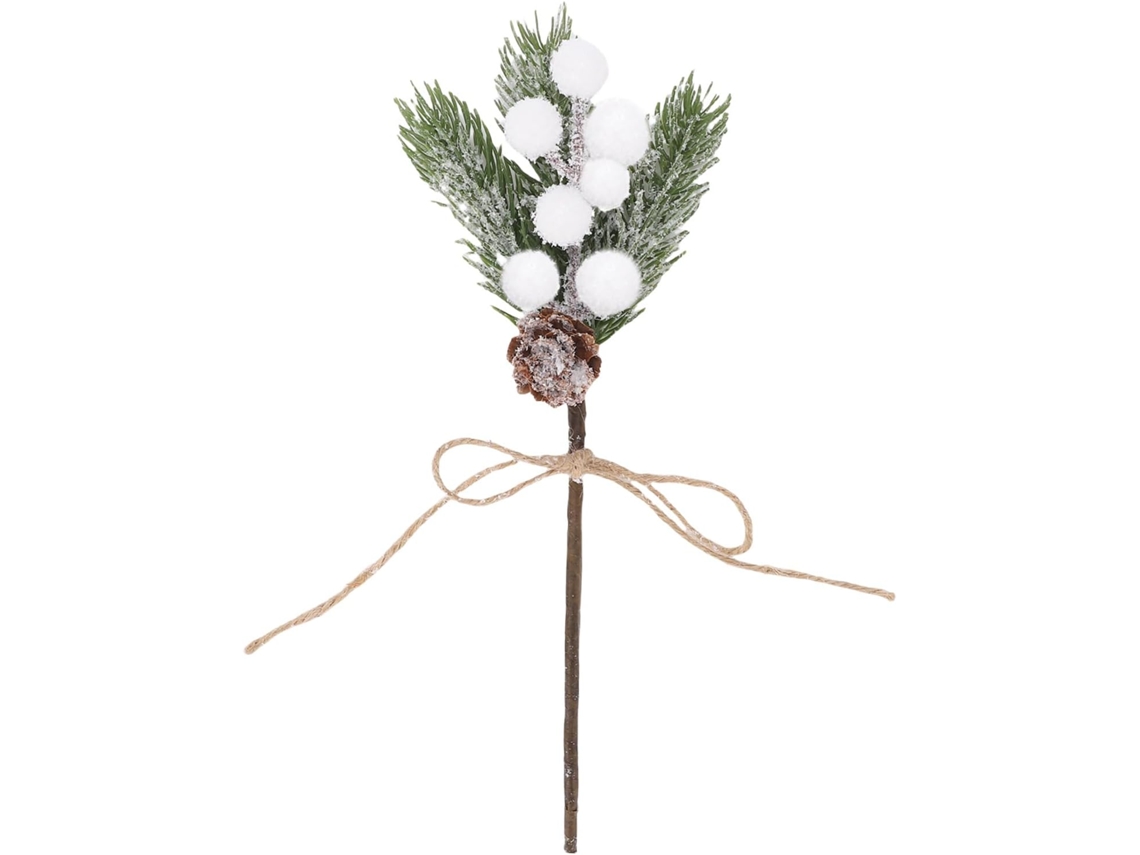 Galhos Artificiais de Frutos Silvestres com Pinhas 10 Peças para Decoração de Festas de Inverno SFUSHOS