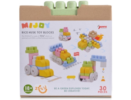 Blocos de Construção SUNTA TOYS 30 Unidades Bocos Ecológicos Mijoy (Idade Mínima Recomendada: 18 meses)