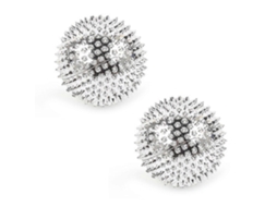 2 Bolas De Massagem Com Agulhas - Massageador Ativo De Acupressão, Ferramenta De Massagem Rígida E Pontiaguda Para Mãos E Pés, Prata