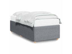Estrutura de Cama Tecido Cinzento Claro MAISON EXCLUSIVE (100x200 cm)