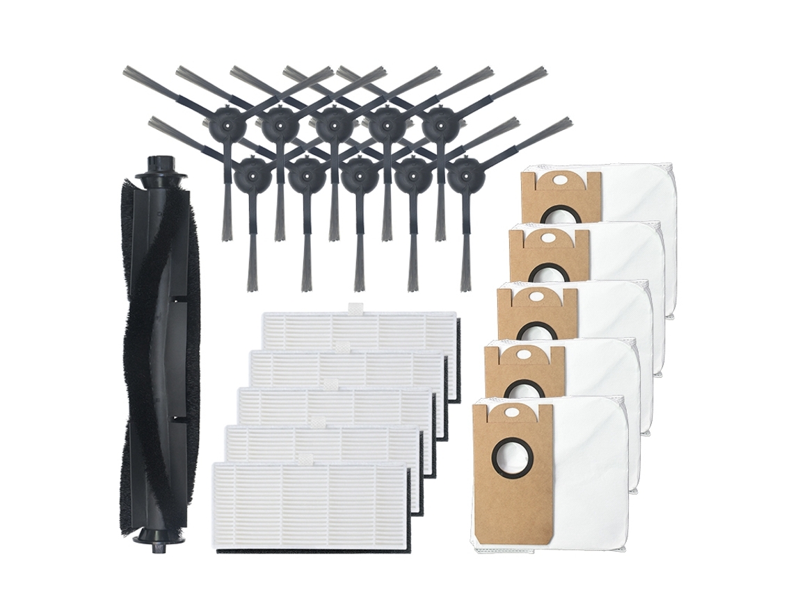 21 peças substituíveis escova lateral filtro rolo escova acessórios conjunto peças para s9 aspirador de pó vassoura substituir para casa