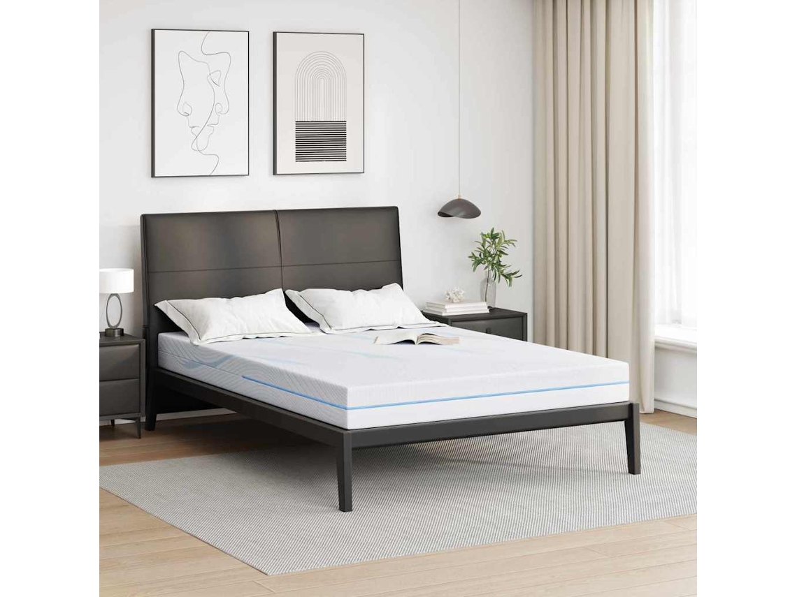 Vidaxl Colchão Médio Firme 160 X 200 Cm Branco