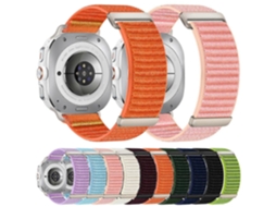 Pulseira De Nylon Com Fecho De Velcro E Padrão De Montanha Em Duas Seções Para Samsung Galaxy Watch Ultra 47mm / Ultra 2025