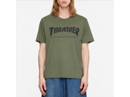 Thrasher Skate Mag Logo T-shirt Olive Usa Unisex Adults Size:m