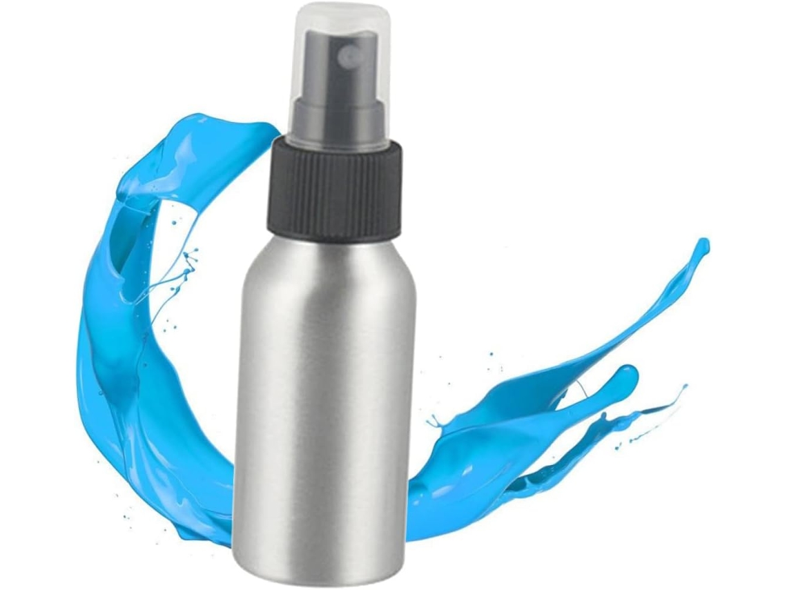 Frasco Spray De Alumínio Prateado, Embalagem Com 6 Unidades