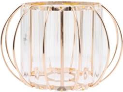 Vidro De Cristal Dourado Para Plafon E27, Gaiola Protetora Para Lâmpada, Cúpulas Transparentes.