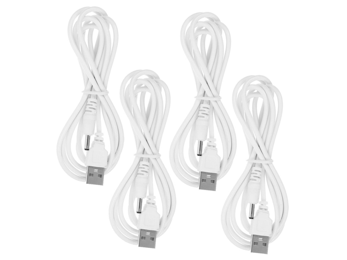 Cabo De Carregamento Usb Para Conector 0,5 X 1,35 Mm, 1,5 M, Preto,