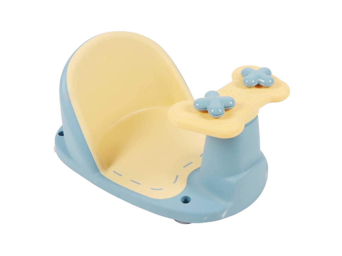 Mali cadeira de Banho para Bebê Anti derrapante Pp Portátil com Ventosas Seguras Azul