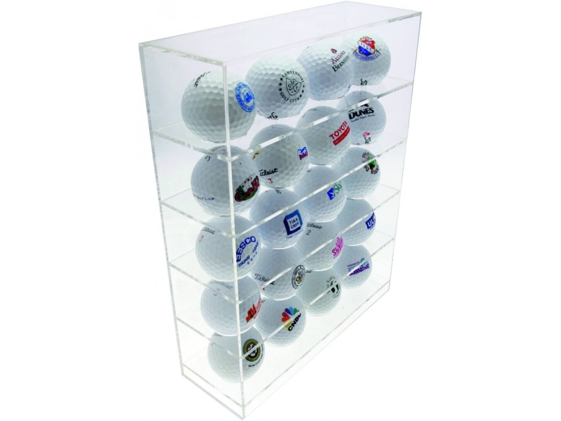 Expositor de madeira 20 bolas LONGRIDGE plexiglace