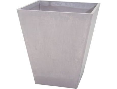 Vaso Ecostone Quadrado 41 X 45 Cm Taupe Mega Collections