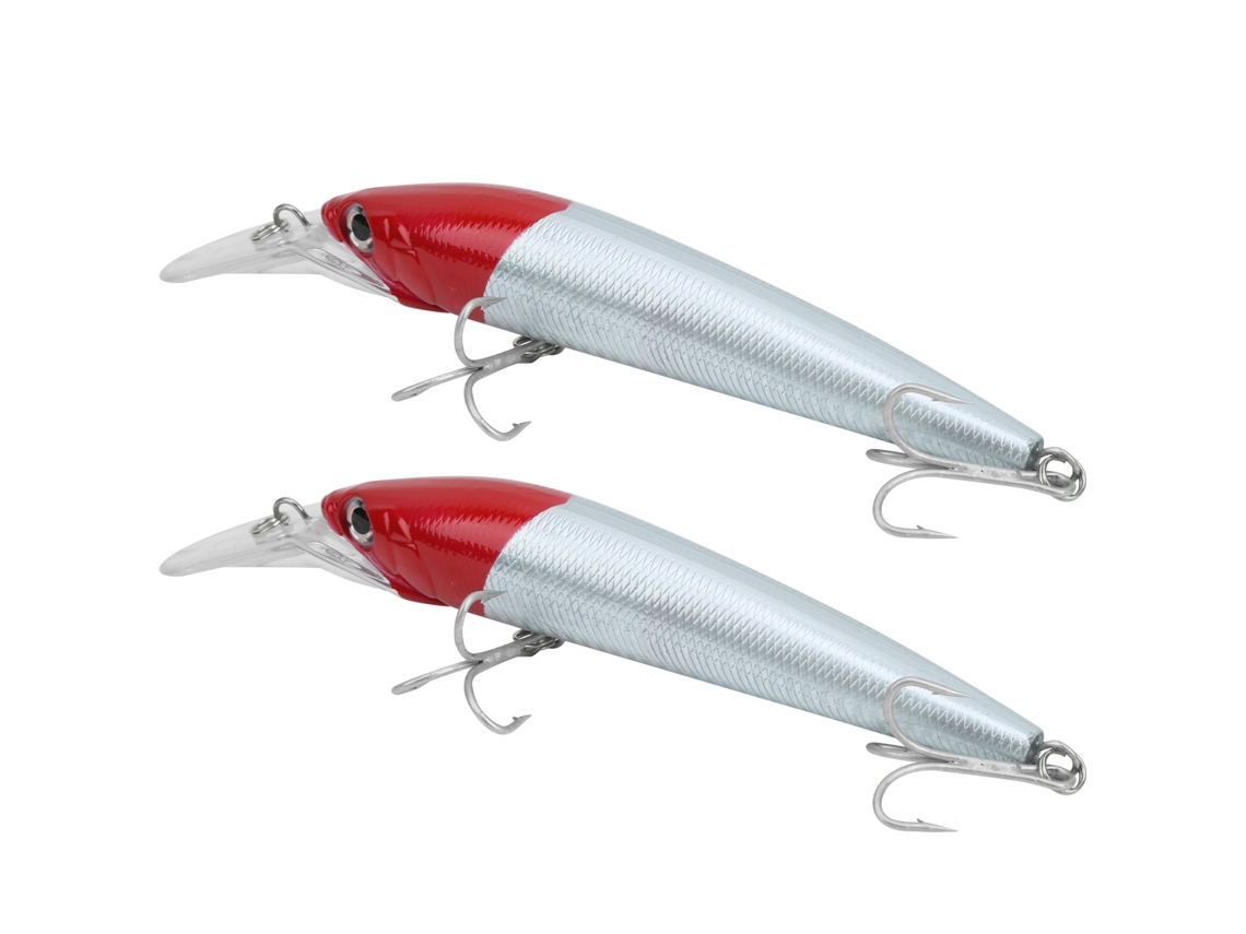 Isca Minnow de Mergulho Profundo 2 Peças Plástica