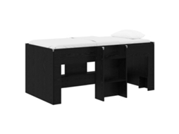 Cama Alta para Crianças 2 Pcs Carvalho Preto MAISON EXCLUSIVE