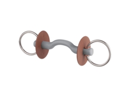 Suave Snaffle Tongue Arc Bar 6 Cm Mordeu Prateado 120 Mmberis