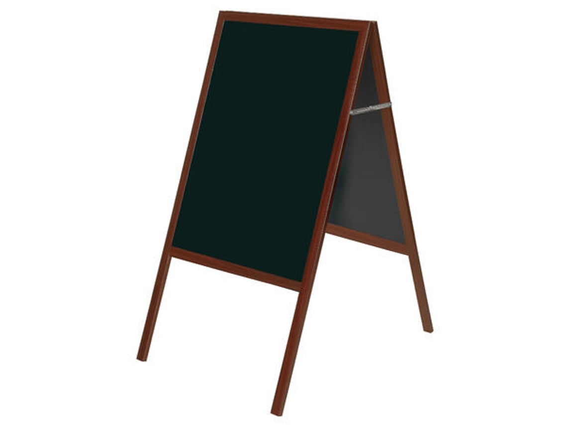 Quadro Cavalete Para Giz Bioffice (45x90cm, Cerejeira )