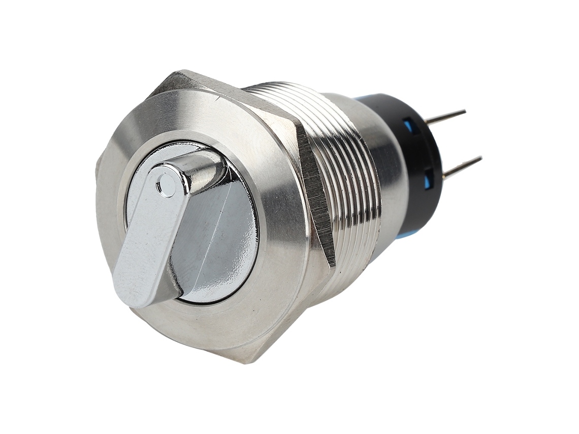 Interruptor Seletor Rotativo De Aço Inoxidável 22mm Ip67 6 Pés 3 Níveis À Prova D'água