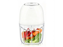 Liquidificador De Alimentação Infantil Sem Fio Multifuncional Mini, 6 Páginas De Lâminas/350ml, Branco