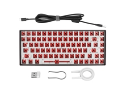Kit Teclado Mecânico 84 Teclas Diy Hot Swap Rgb Sem Fio 2.4g Bluetooth Type C