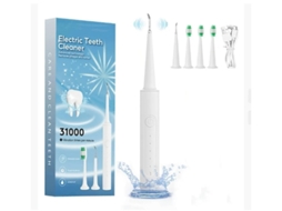 Ultra Sônico Dentes Limpador Placa Removedor Cálculo Removedor Portátil Casa Dentes Elétricos Limpador Yizhood Z717 Branco