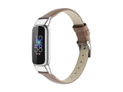 Lurelia Pulseira De Couro Cinza Fitbit Luxe